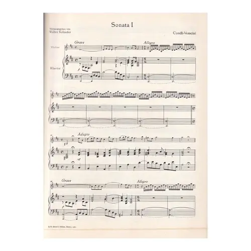 Zwolf Sonaten Nach Arcangelo Corelli - Op. 5 - Vol.1
