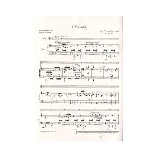 Violin Concerto No. 2 In D Minor Op.22 - piano reduction