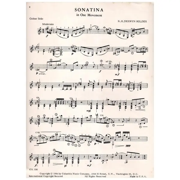 Sonatina In One Movement