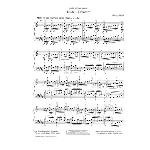 Études Pour Piano - Premier Livre