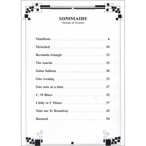 Gonzales Solo Piano - Notebook Vol.2