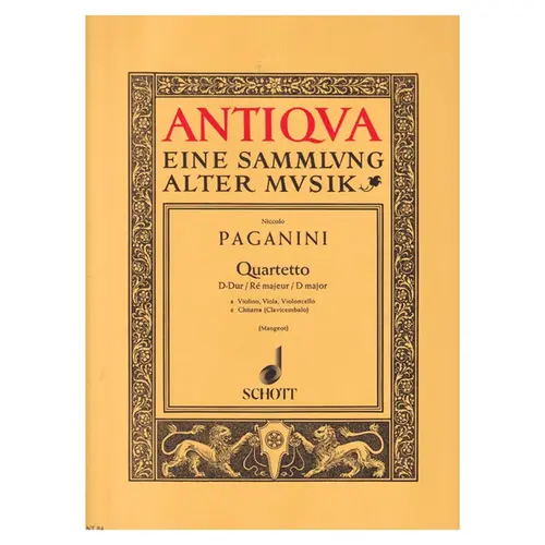 Quartet D Major - Set Of Parts