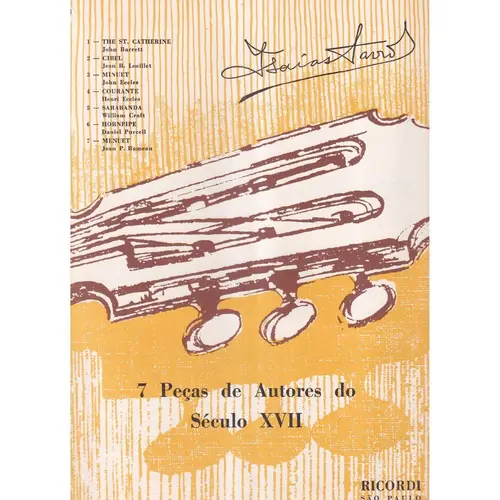 7 Peças de Autores do seculo9 XVII  para violao