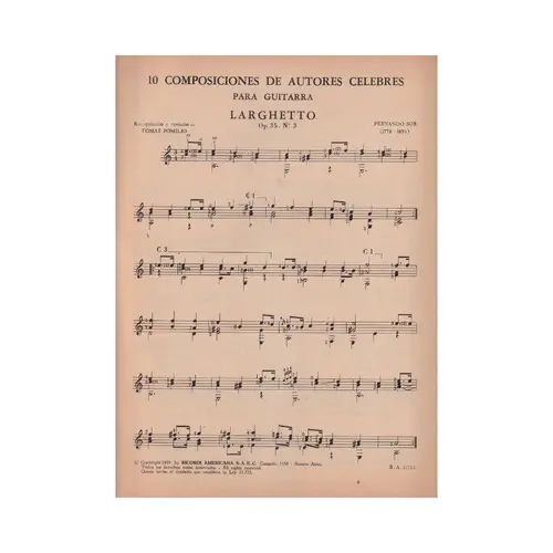 10 Composiciones De Autores Celebres - Vol.2 - Exemplar Antigo