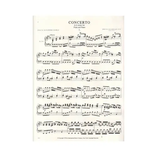 Concerto In E Minor For Flute And Piano