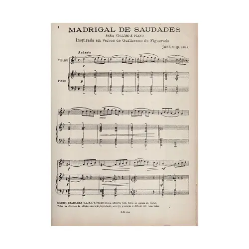 Madrigal De Saudades