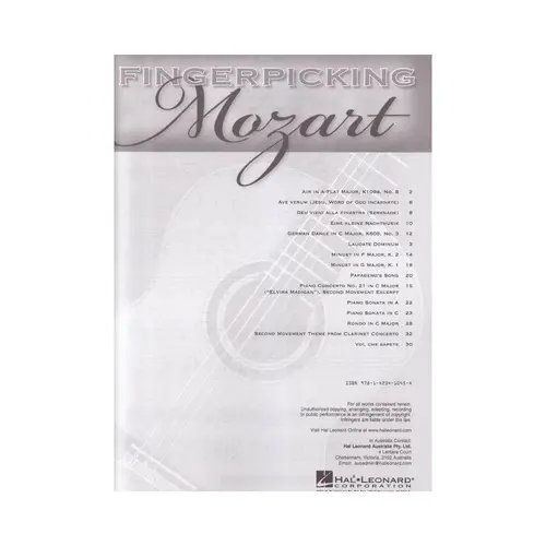 Fingerpicking Mozart