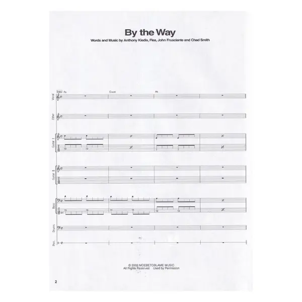 By The Way (Transcribed Scores)