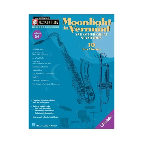Moonlight In Vermont  - Jazz Play Along Vol. 54