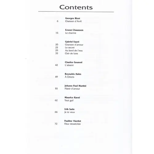 Favorite French Art Songs Vol.2  (Low Voice)