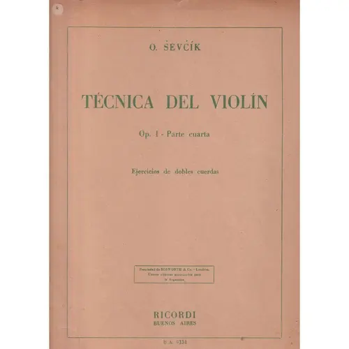 Tecnica Del Violin - Op.  1, Parte 4