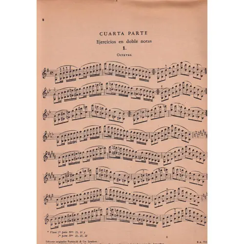 Tecnica Del Violin - Op.  1, Parte 4