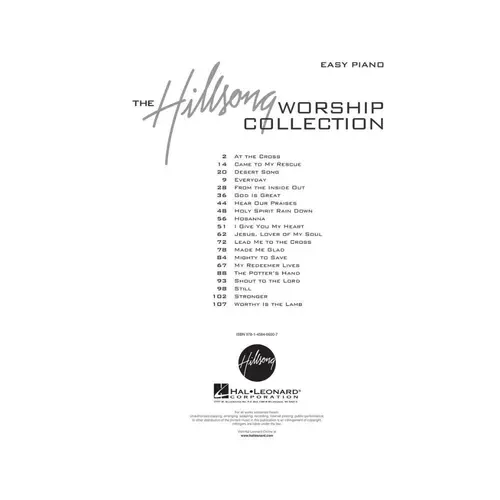 The Hillsong Worship Collection - Easy Piano