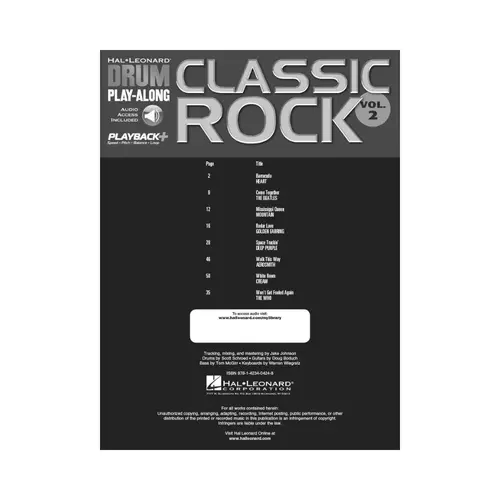 Classic Rock - Drum Play-Along Vol.2