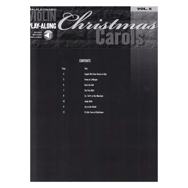 Christmas Carols - Violin Play-Along Vol.5