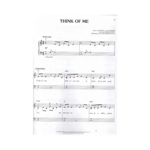 The Phantom Of The Opera - Easy Piano Selections
