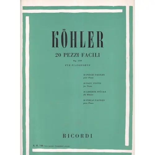 20 Pezzi Facili - Op. 159  (Edição Antiga)