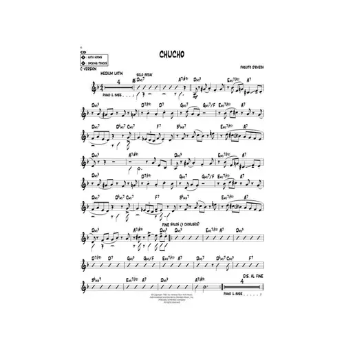 Paquito D`Rivera - Latin Jazz - Jazz Play Along Vol.112