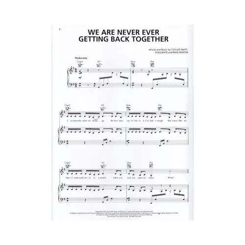 We Are Never Ever Getting Back Together