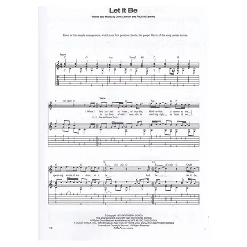 Fingerpicking Beatles - 20 Classic Songs For Solos Fingerstyle Guitar