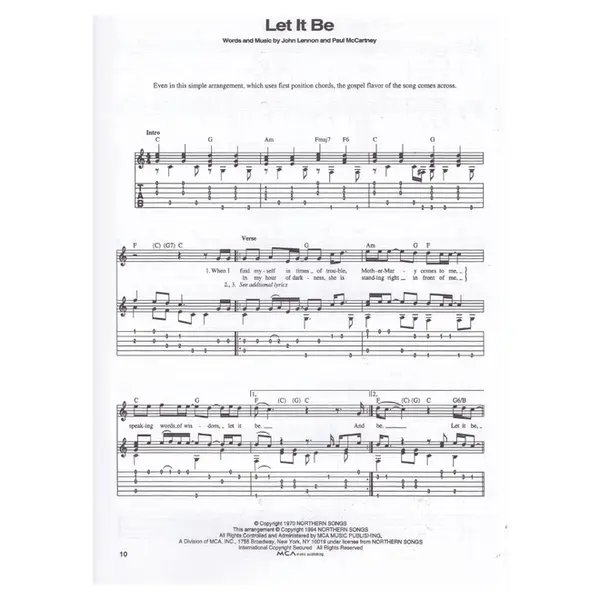 Fingerpicking Beatles - 20 Classic Songs For Solos Fingerstyle Guitar