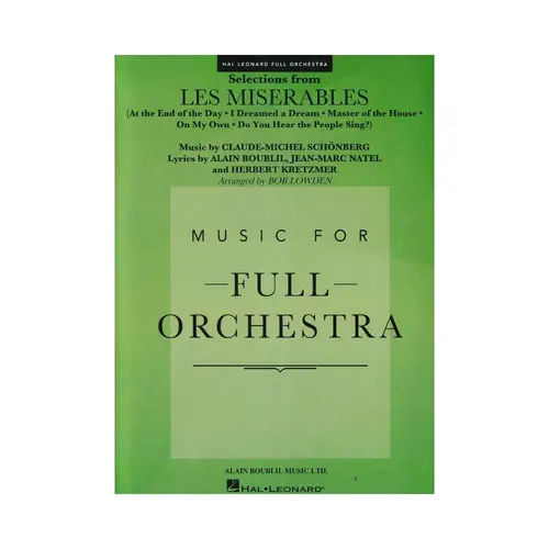 Selections From Les Misérables - Full Orchestra - Score & Parts
