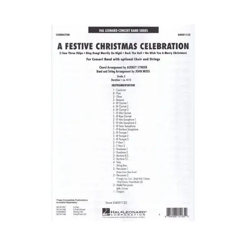 A Festive Christmas Celebration - Concert Band - Score And Parts