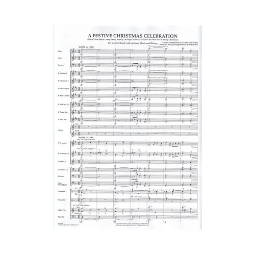 A Festive Christmas Celebration - Concert Band - Score And Parts