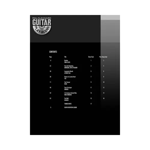 Progressive Rock  - Guitar Play-Along Vol.120