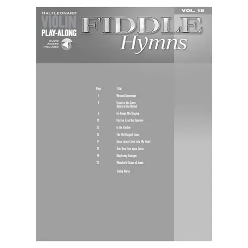 Fiddle Hymns - Violin Play-Along Volume 18