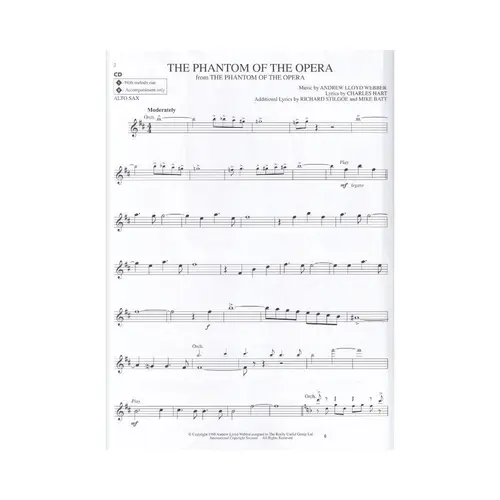 Andrew Lloyd Webber Classics  - Alto Sax