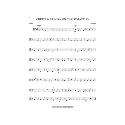 Christmas Carols  - Viola