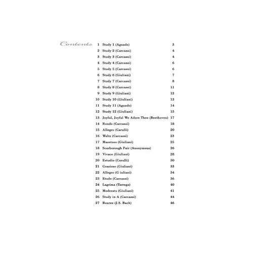 Classical Guitar Book 1 - 39 Progressives Solos