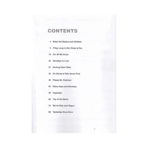 Carpenters - Note For Note Vocal Transcriptions