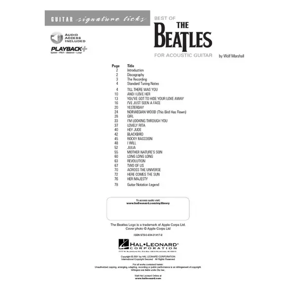 The Beatles For Acoustic Guitar