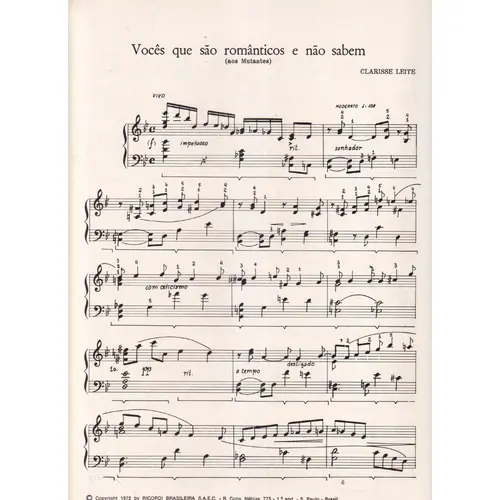 Vocês Que São Românticos E Não Sabem