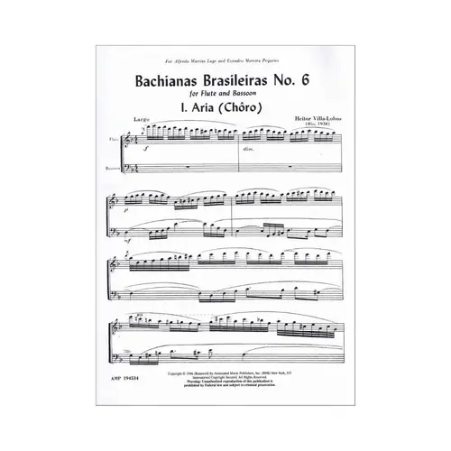 Bachianas Brasileiras N.6  (Flute And Basson)