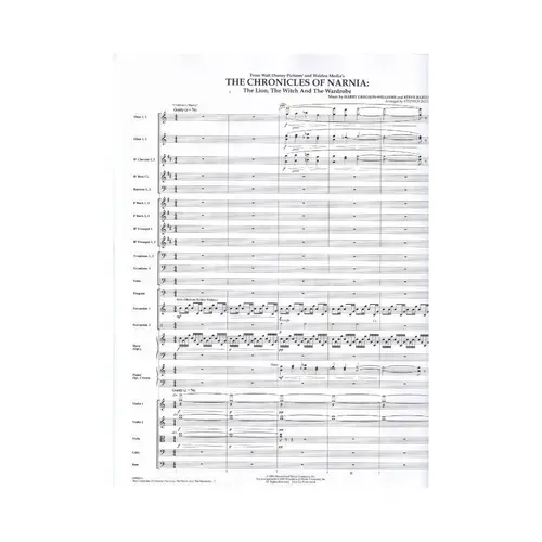 The Chronicles Of Narnia - Full Orchestra - Score+Parts