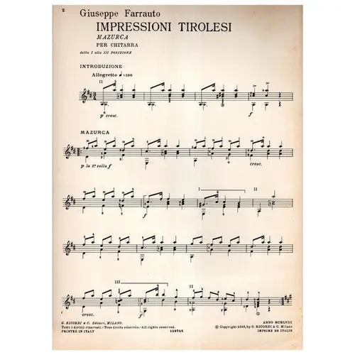 Impressioni Tirolesi - Mazurca