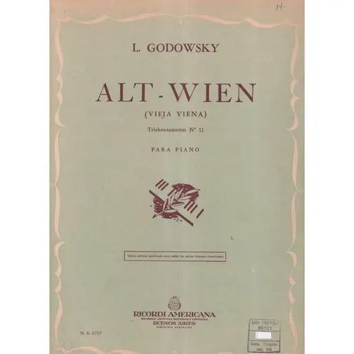 Alt-Wien  (Vieja Viena) - Triakontameron N.11   (Edição Antiga)