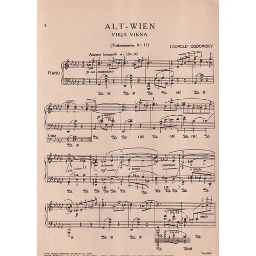 Alt-Wien  (Vieja Viena) - Triakontameron N.11   (Edição Antiga)
