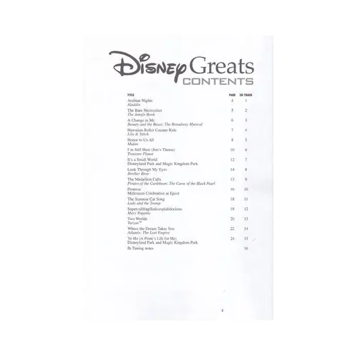 Disney Greats - Tenor Sax