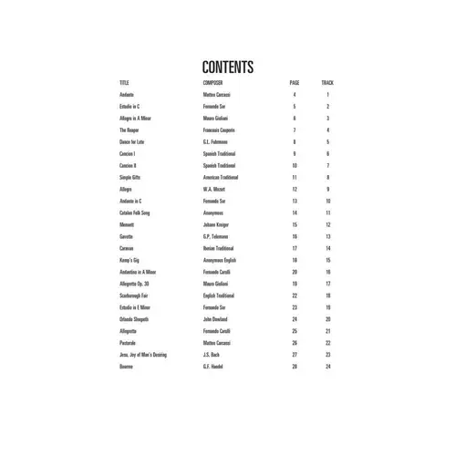 Classical Guitar Pieces  - Hal Leonard Guitar Method