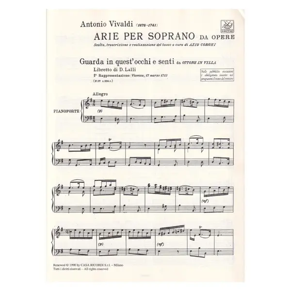 Arie per soprano da opere
