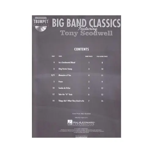 Big Band Classics - Trumpet Play-Along - Tony Scodwell