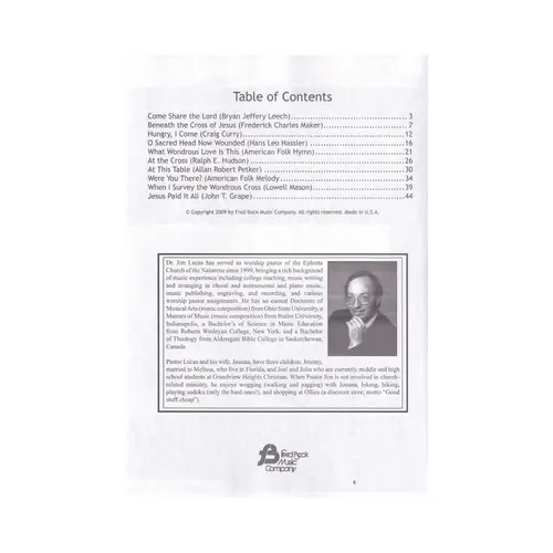 Come Share The Lord - A Treasury Of Piano Solos For Communion