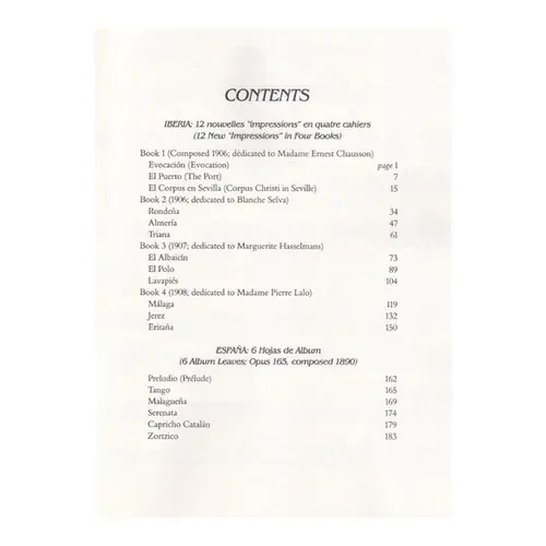 Iberia And Espana - Two Complete Works For Solo Piano