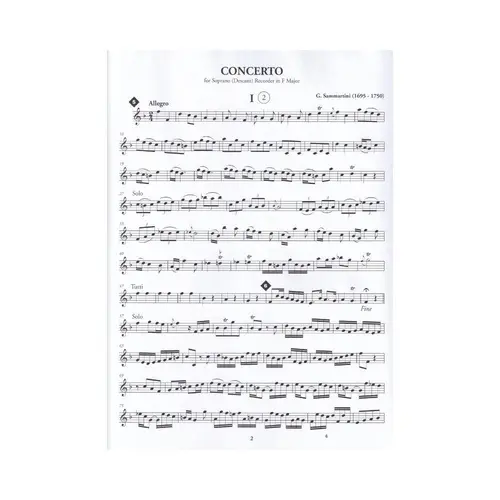 Soprano (Descant) Recorder Concerto In F Major - Classical Play-Along Vol.2