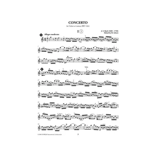 Violin Concerto In A Minor, Bwv 1041 - Classical Play-Along Vol.7