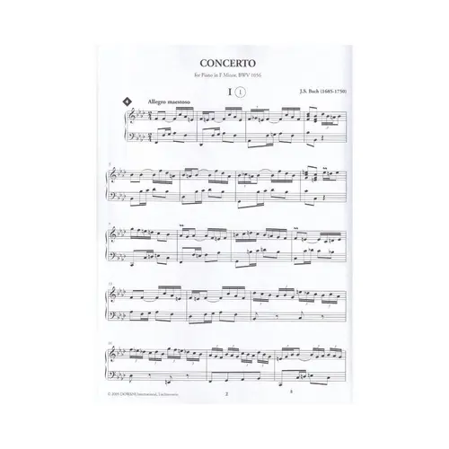 Piano Concerto In F Minor Bwv 1056 - Classical Play-Along Vol.10
